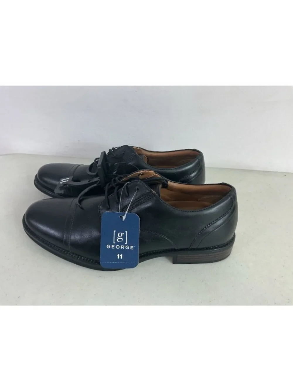 Black Oxford Shoes Lace Up New Mens 11